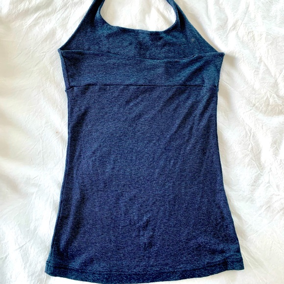 Michael Stars classic Halter! Deep blue + metallic one size fits most, so soft - Picture 3 of 3